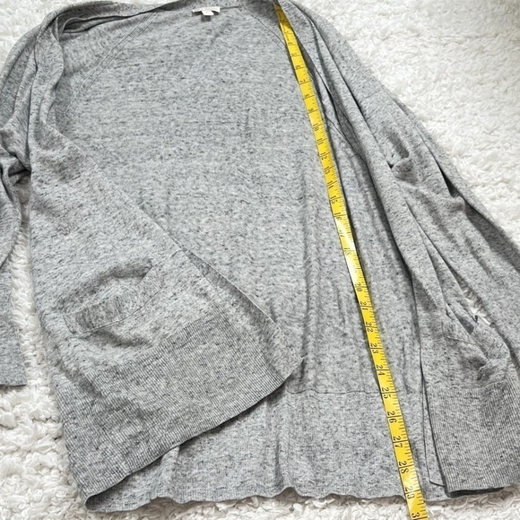 Gap long sleeve gray open front cotton lightweight cardigan sweater extra small - Picture 5 of 5